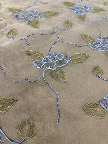 PRINCIPESSA 010 silk organza embroidered