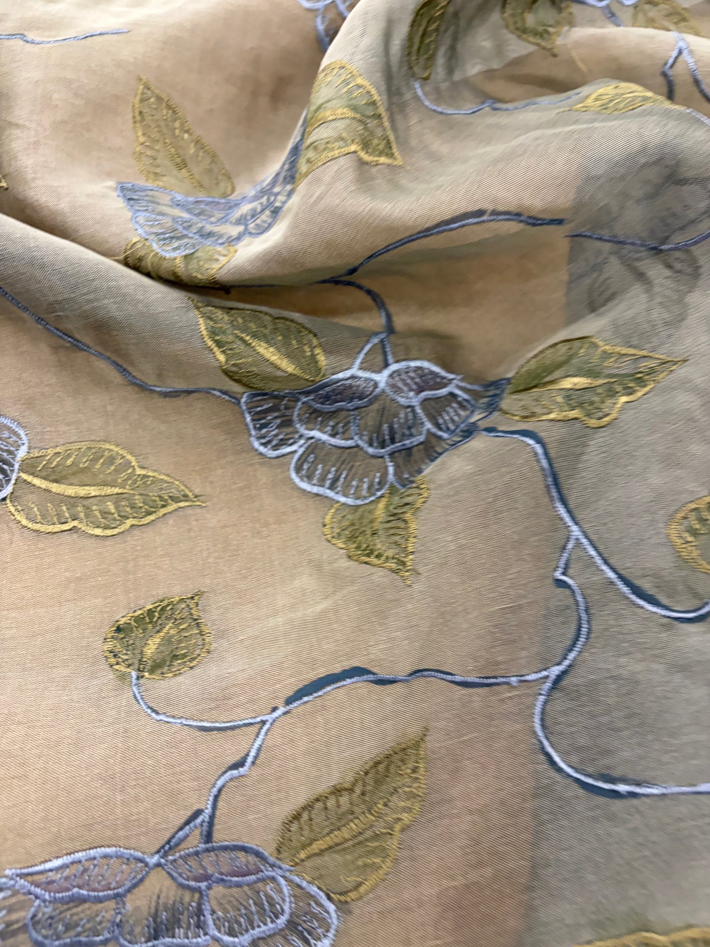 PRINCIPESSA 010 silk organza embroidered