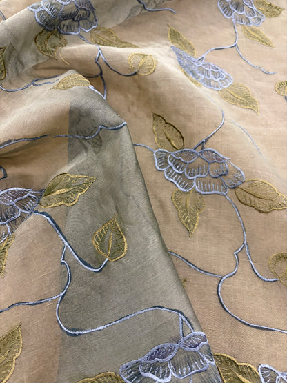 PRINCIPESSA 010 silk organza embroidered