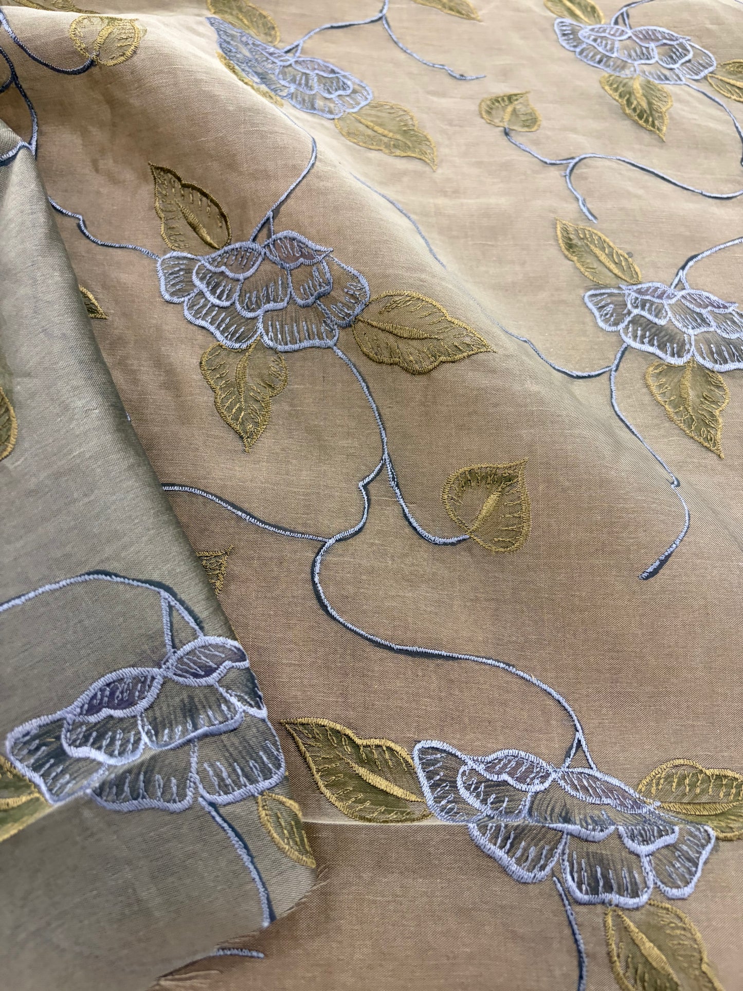 PRINCIPESSA 010 silk organza embroidered