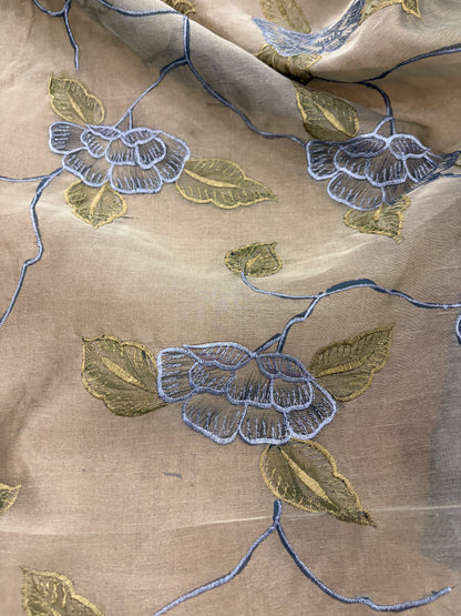 PRINCIPESSA 010 silk organza embroidered