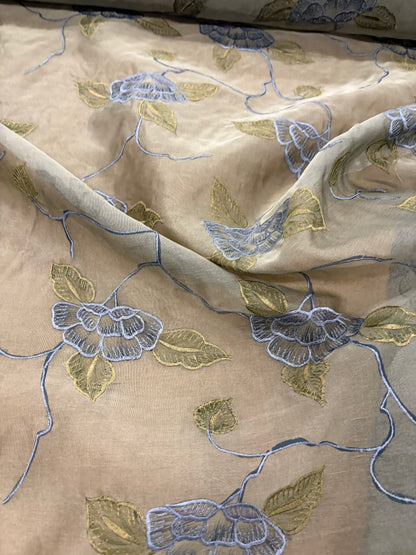 PRINCIPESSA 010 silk organza embroidered