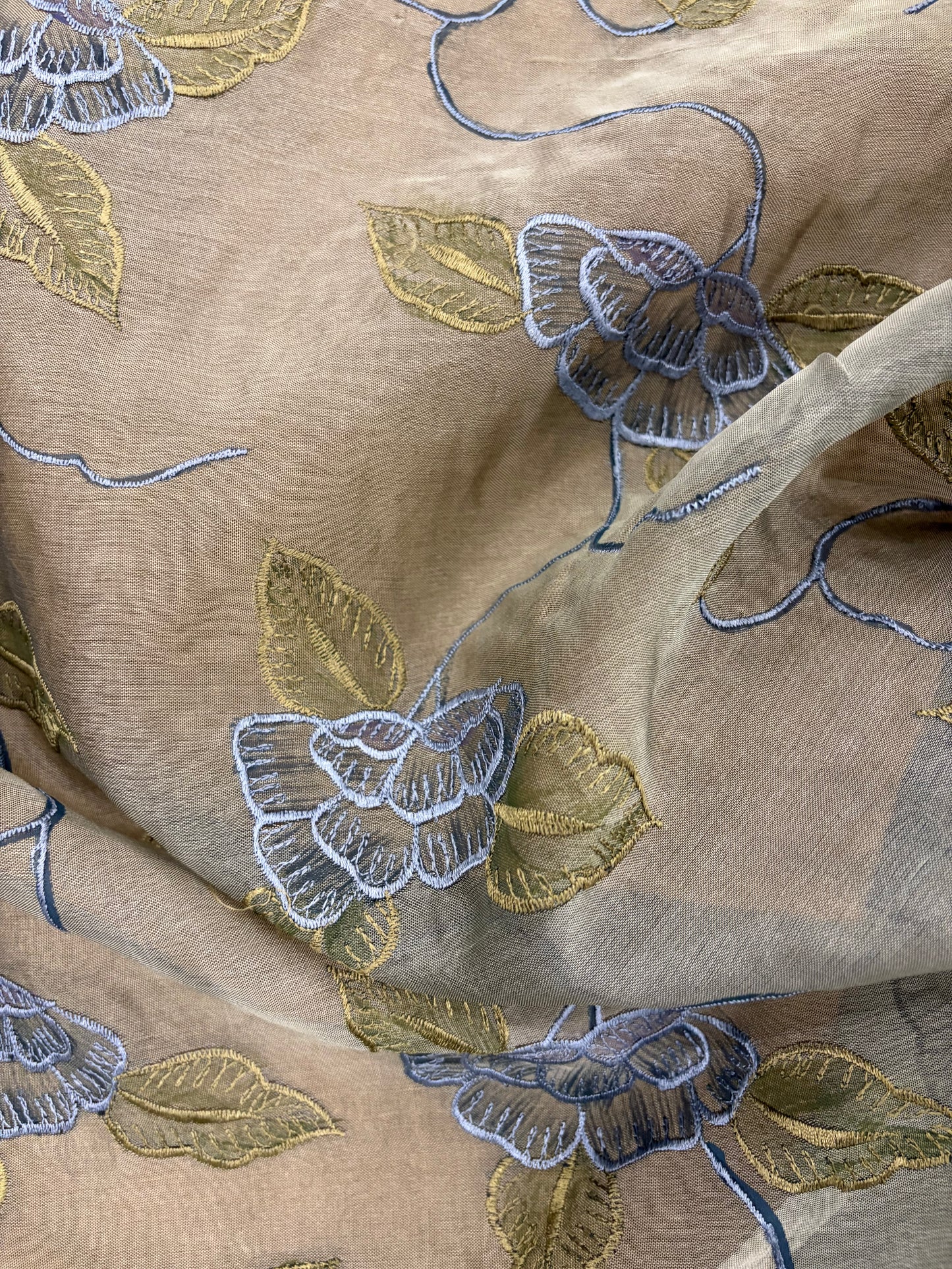 PRINCIPESSA 010 silk organza embroidered