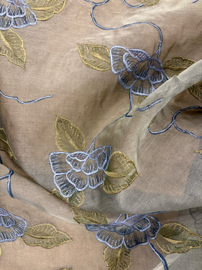 PRINCIPESSA 010 silk organza embroidered