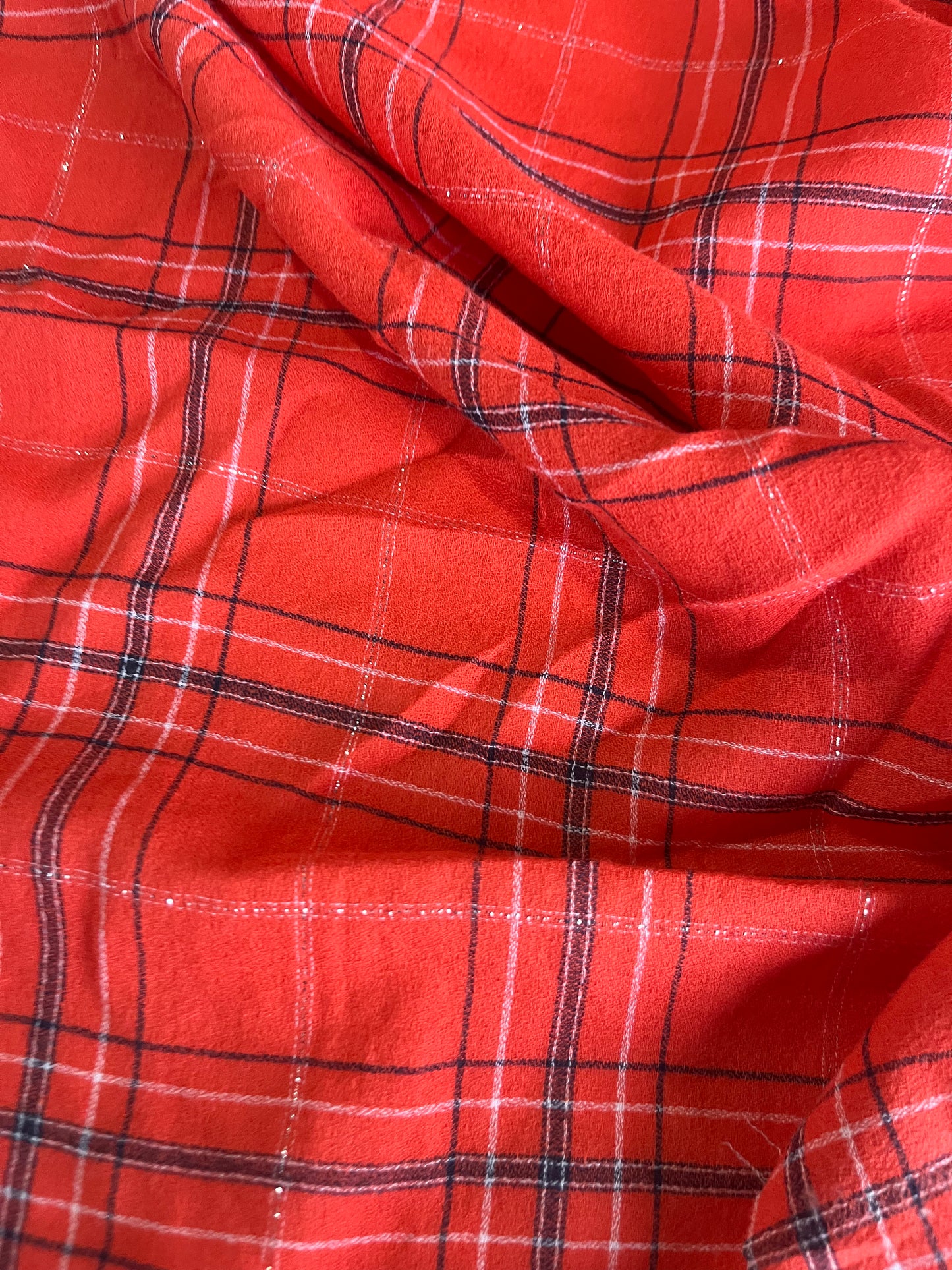 BASILE 019 cotton lurex check