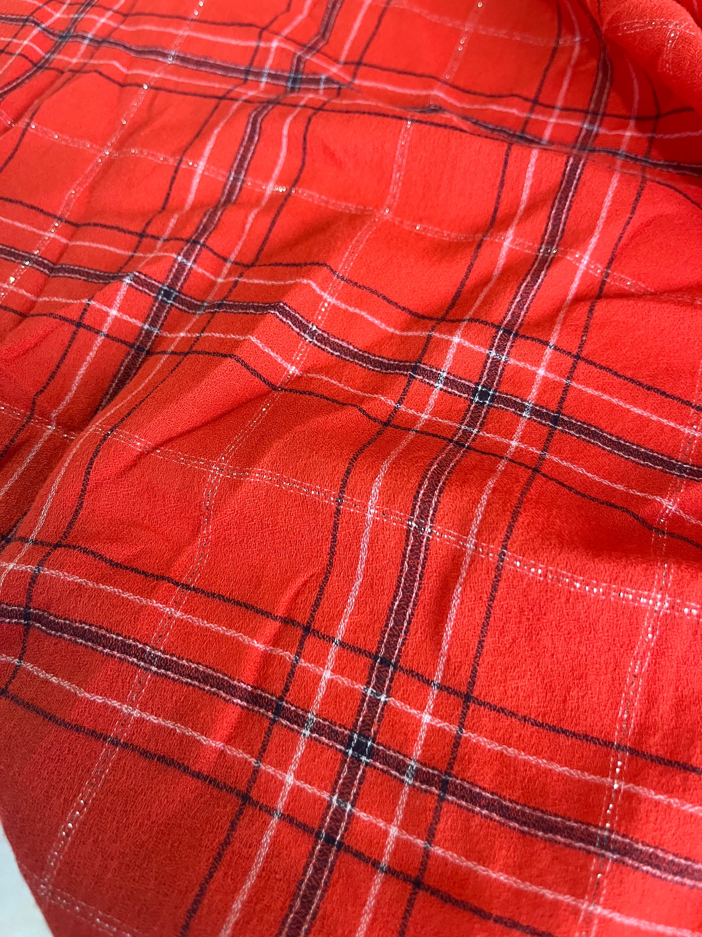 BASILE 019 cotton lurex check