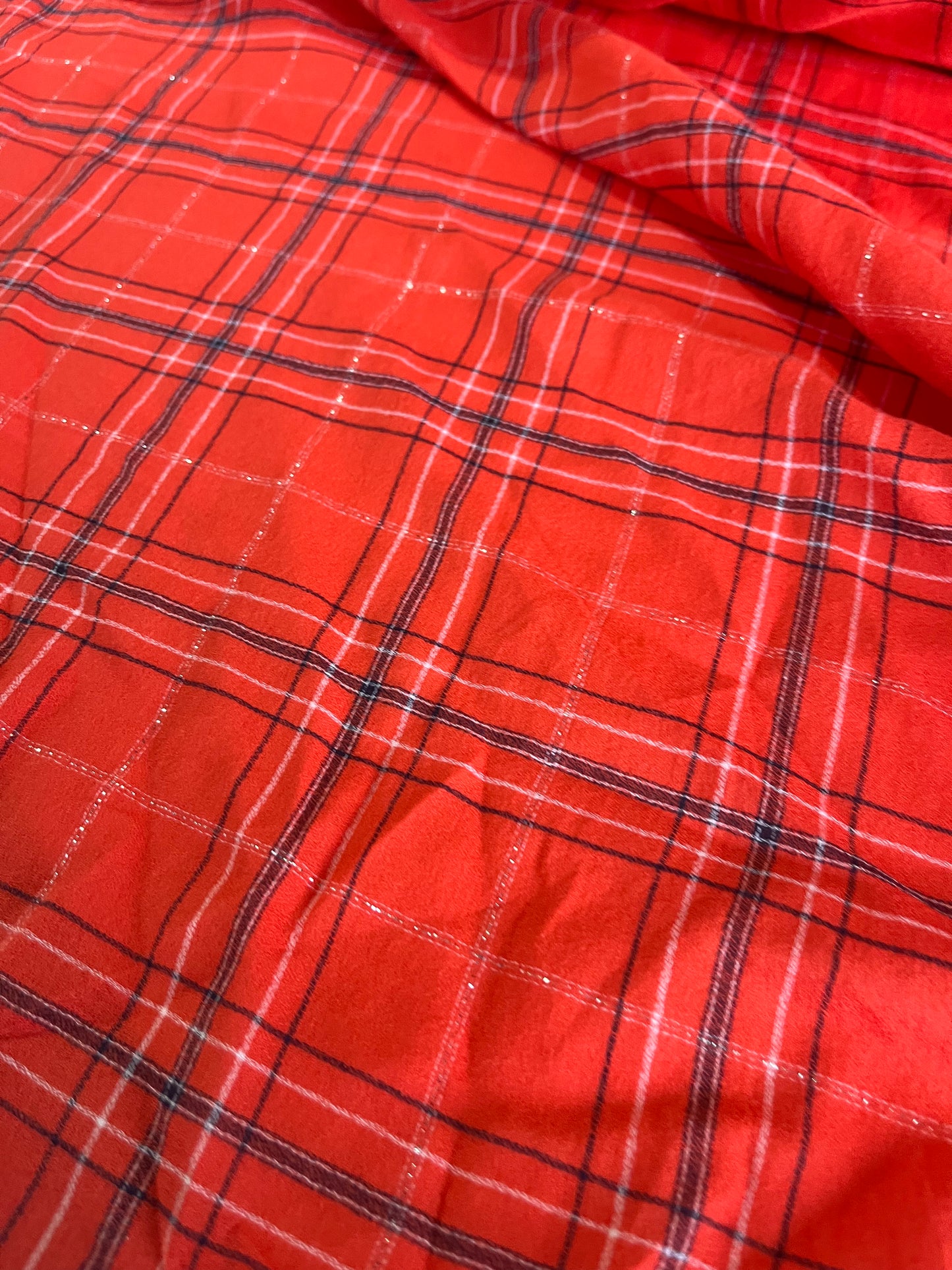 BASILE 019 cotton lurex check