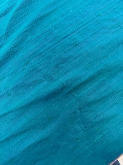 PRINCIPESSA 012 blue/green changeant silk shantung