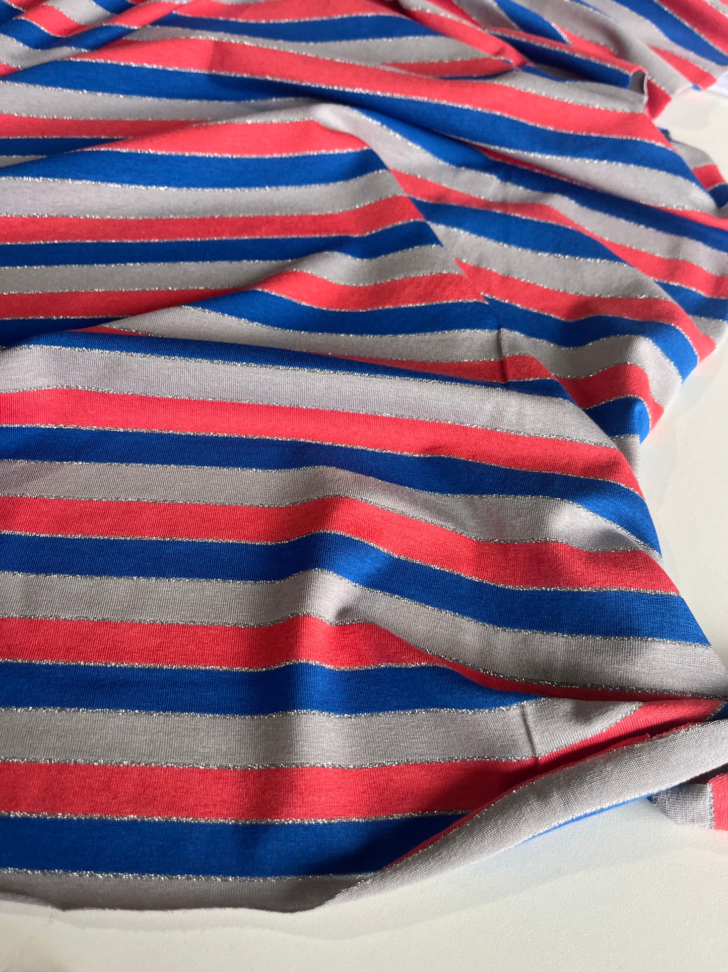 BASILE 020 viscose jersey stripes with lurex