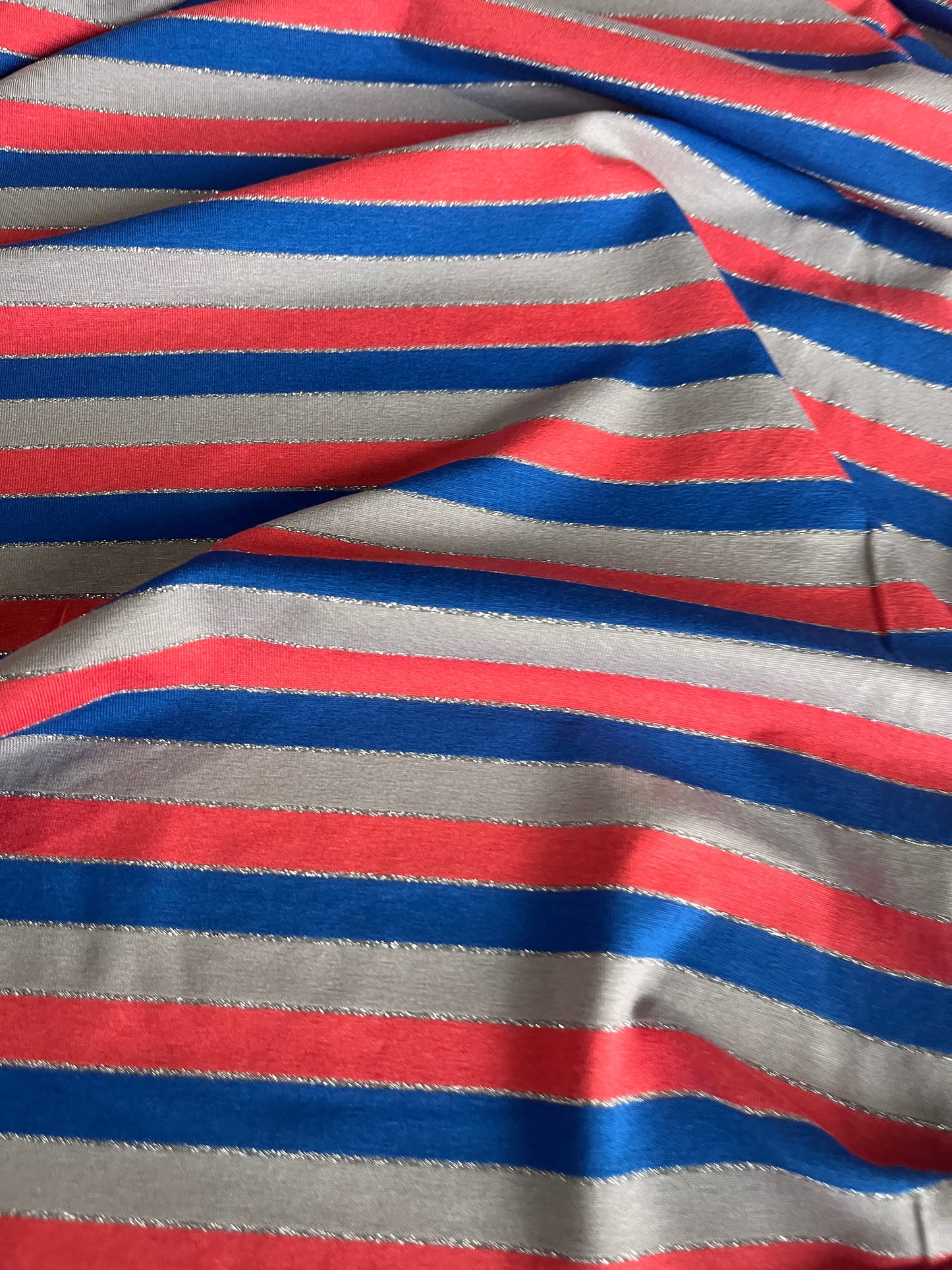 BASILE 020 viscose jersey stripes with lurex