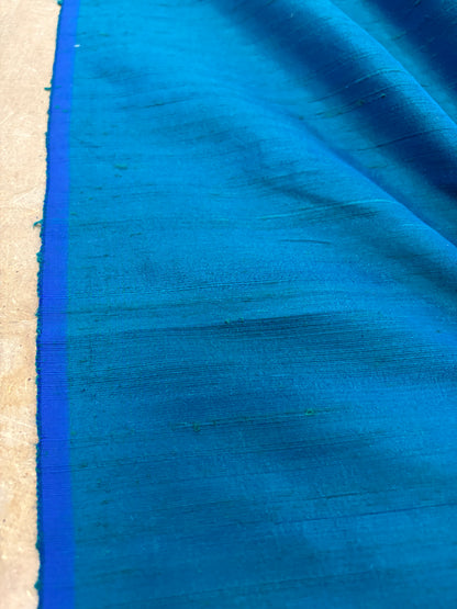 PRINCIPESSA 012 blue/green changeant silk shantung