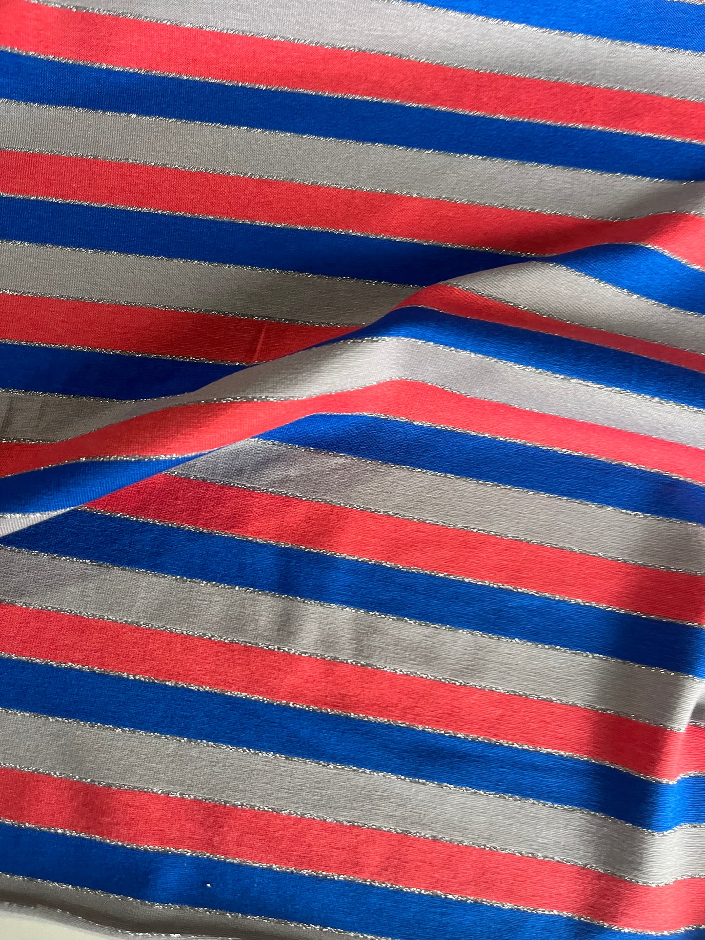 BASILE 020 viscose jersey stripes with lurex