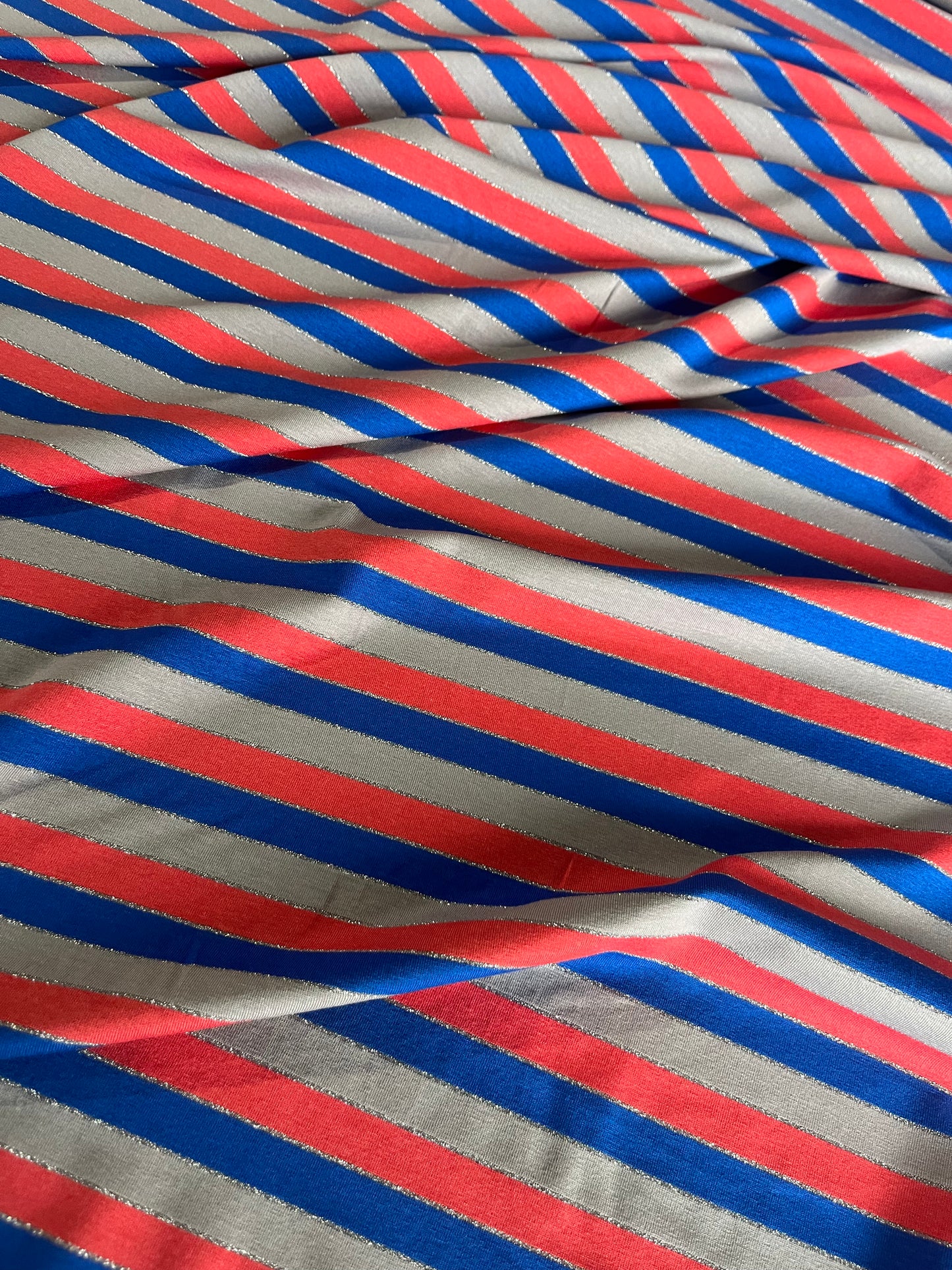 BASILE 020 viscose jersey stripes with lurex