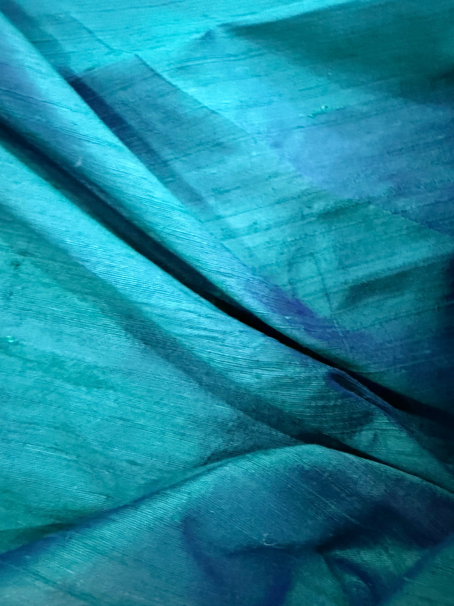 PRINCIPESSA 012 blue/green changeant silk shantung