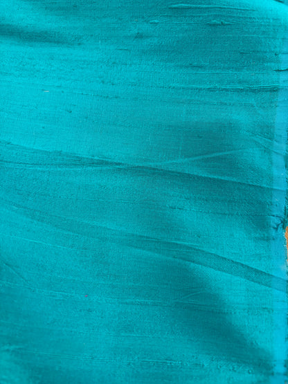 PRINCIPESSA 013 turquoise silk shantung