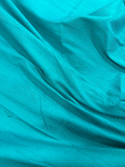 PRINCIPESSA 013 turquoise silk shantung