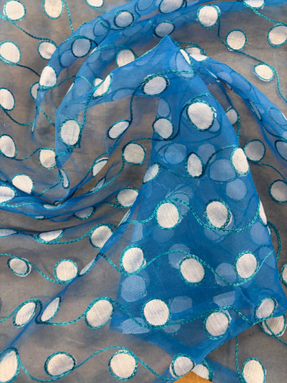 PRINCIPESSA 015 silk organza embroidered