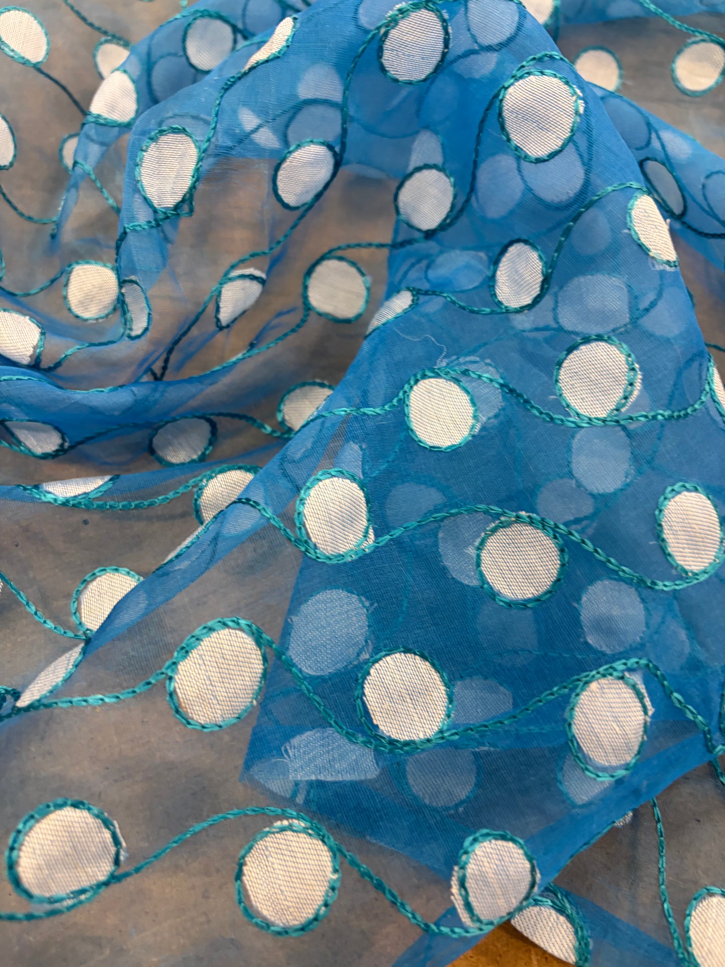 PRINCIPESSA 015 silk organza embroidered