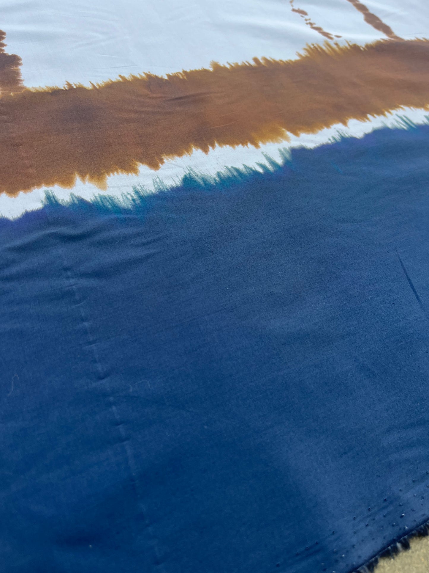 ROSARIO 040 poplin with double border tie-dye print