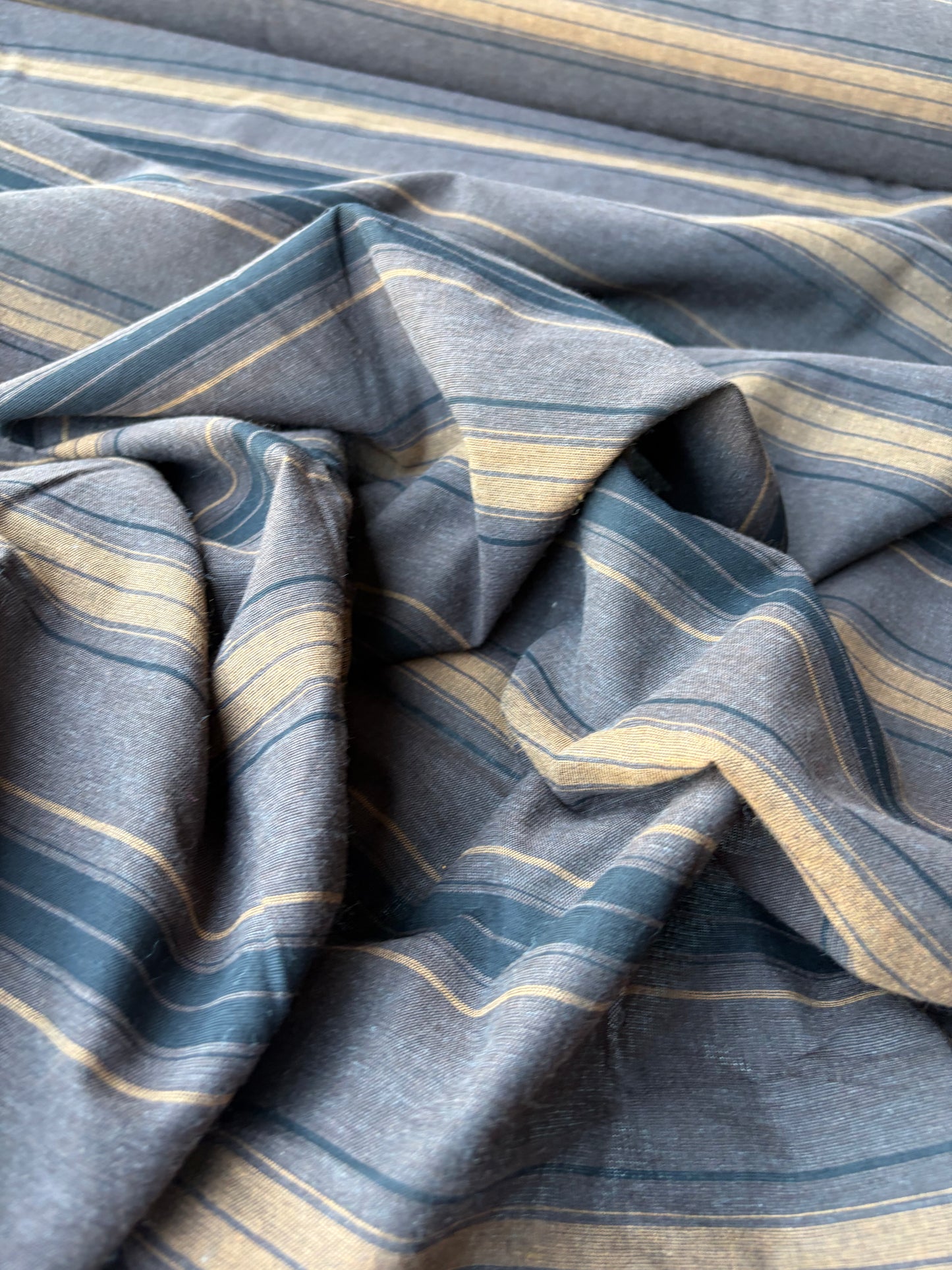 MOLKO 020 brown/black cotton jacquard stripes