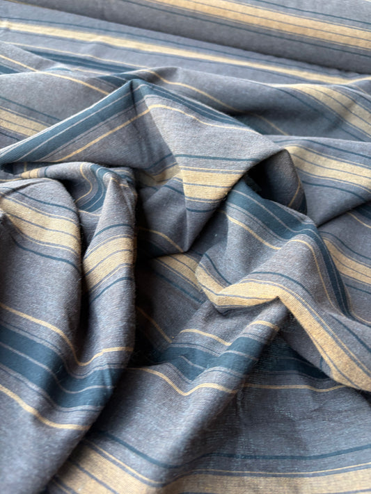 MOLKO 020 brown/black cotton jacquard stripes