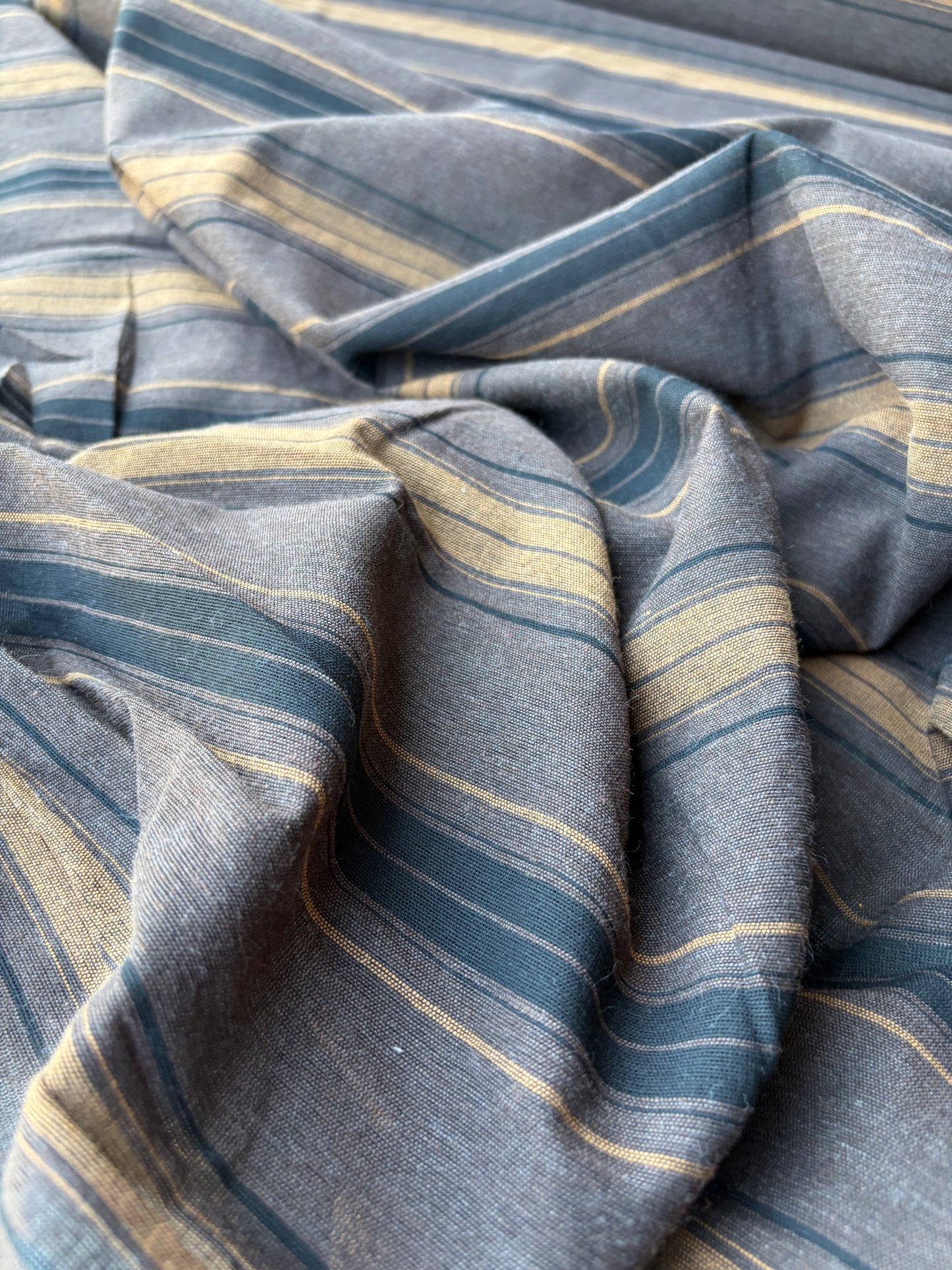 MOLKO 020 brown/black cotton jacquard stripes
