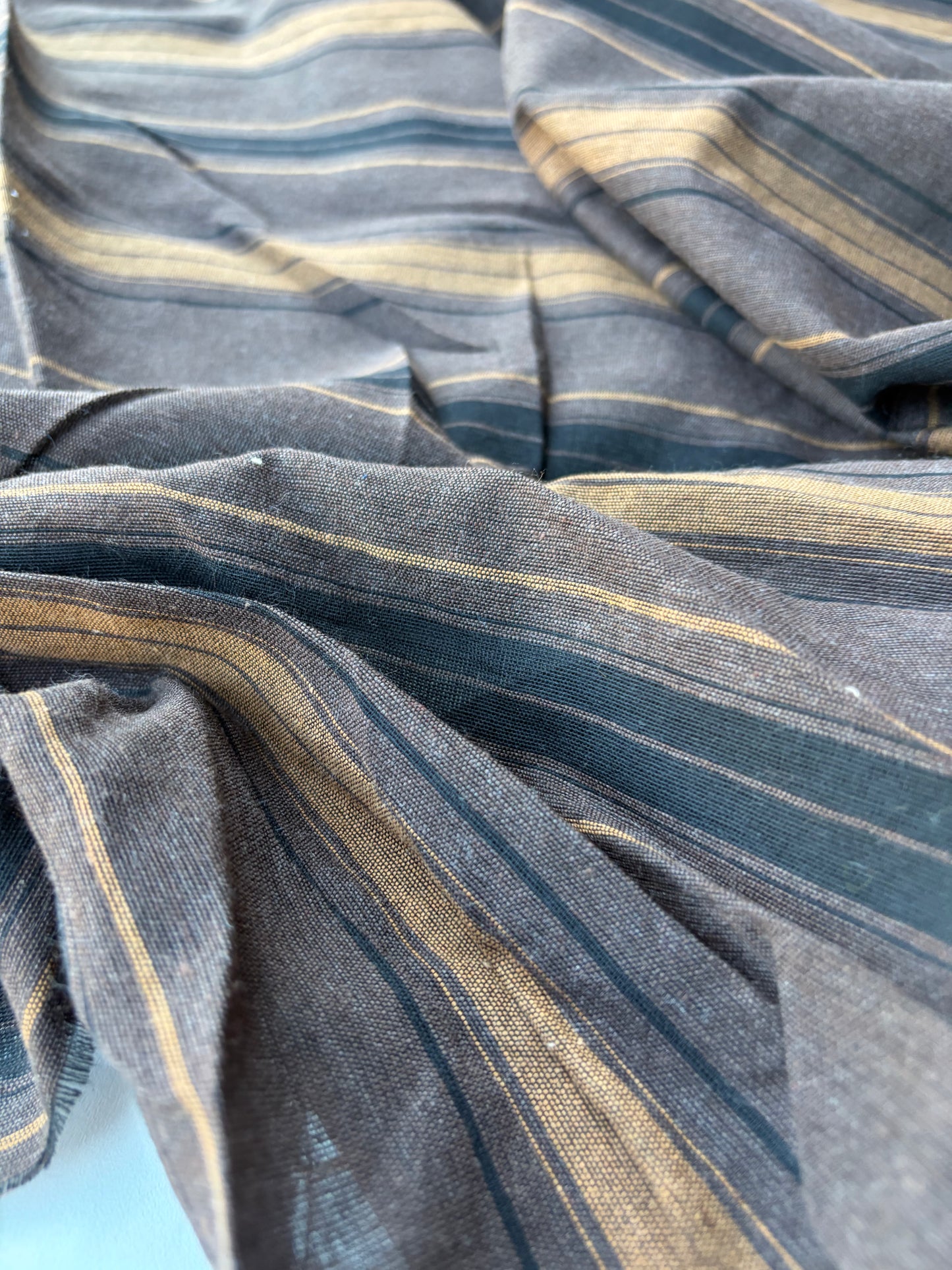 MOLKO 020 brown/black cotton jacquard stripes