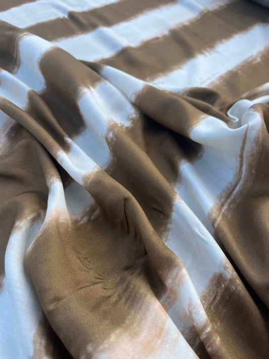 ROSARIO 041 viscose twill tie-dye stripes
