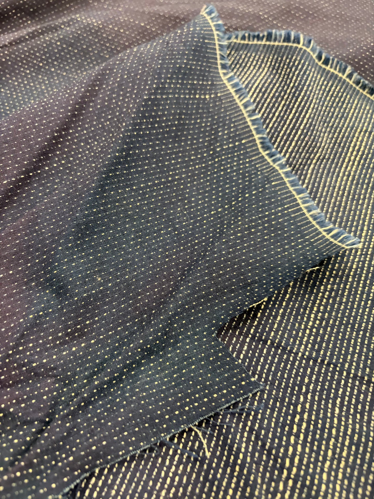DENIM DISTRICT 003 navy fantasy midweight cotton