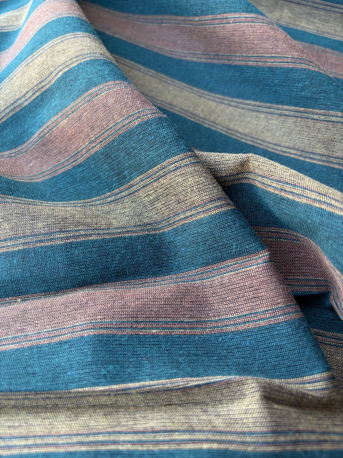 MOLKO 021 khaky/curry cotton jacquard stripes