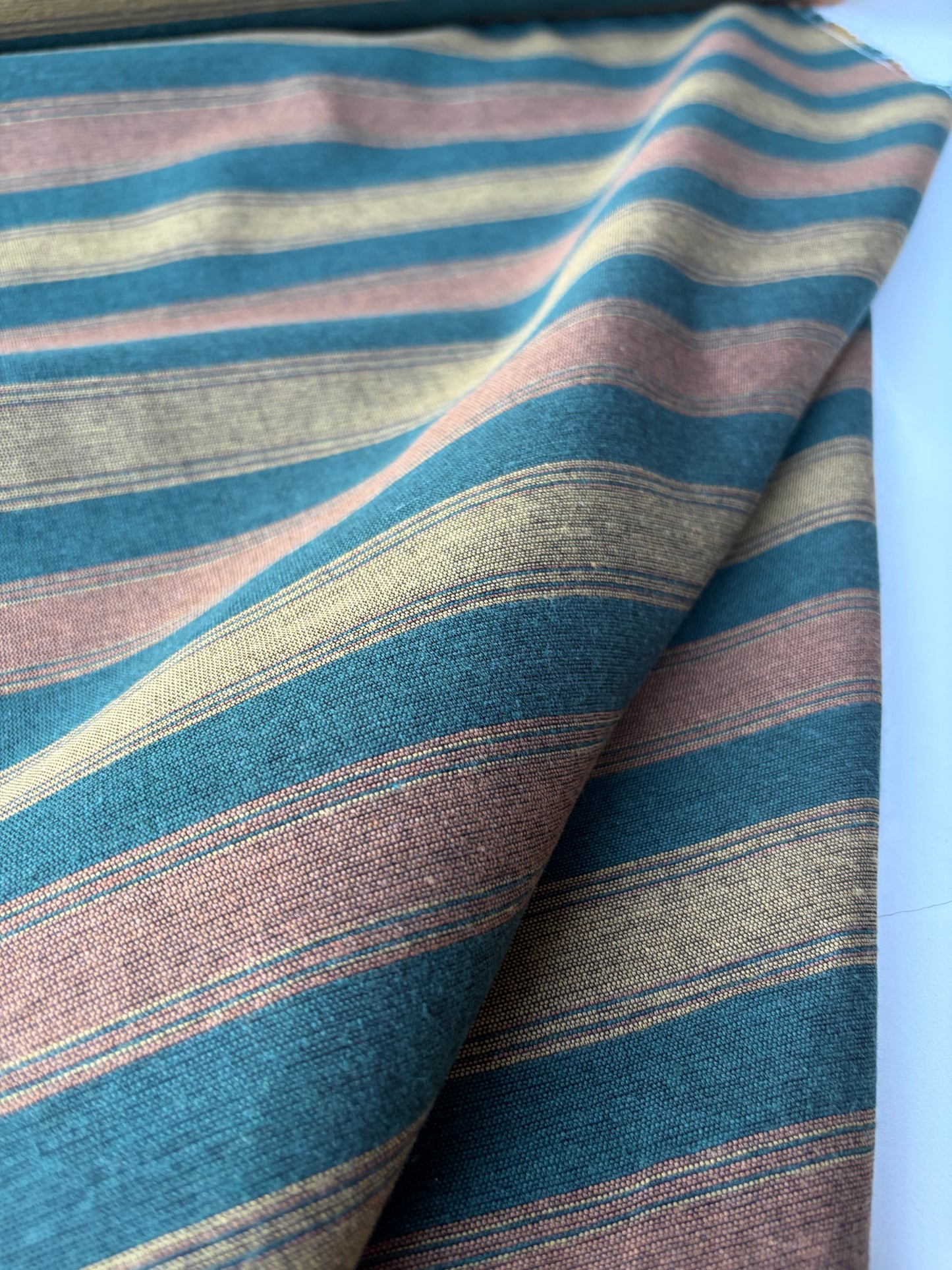MOLKO 021 khaky/curry cotton jacquard stripes
