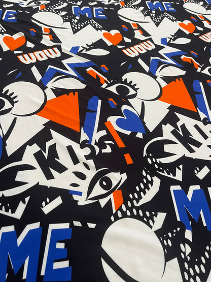 ISABELLE 011 viscose crazy pop print