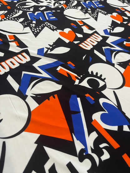 ISABELLE 011 viscose crazy pop print