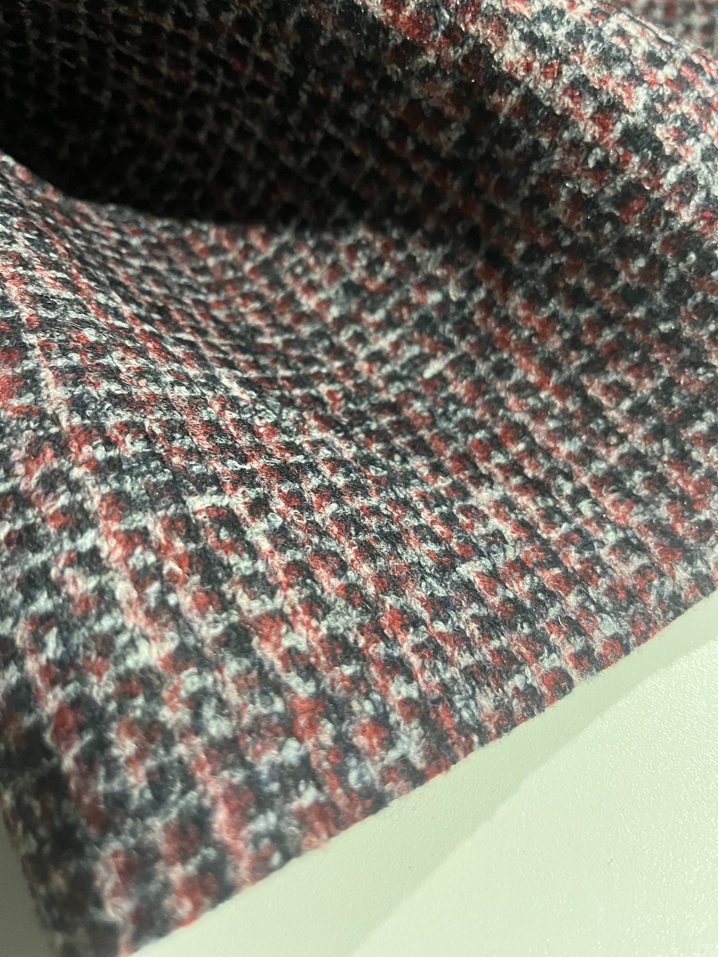 Flip side 100 wool contrecollé small check