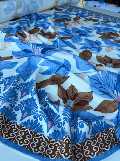 PC MOLKO 023 double border viscose fibrane print