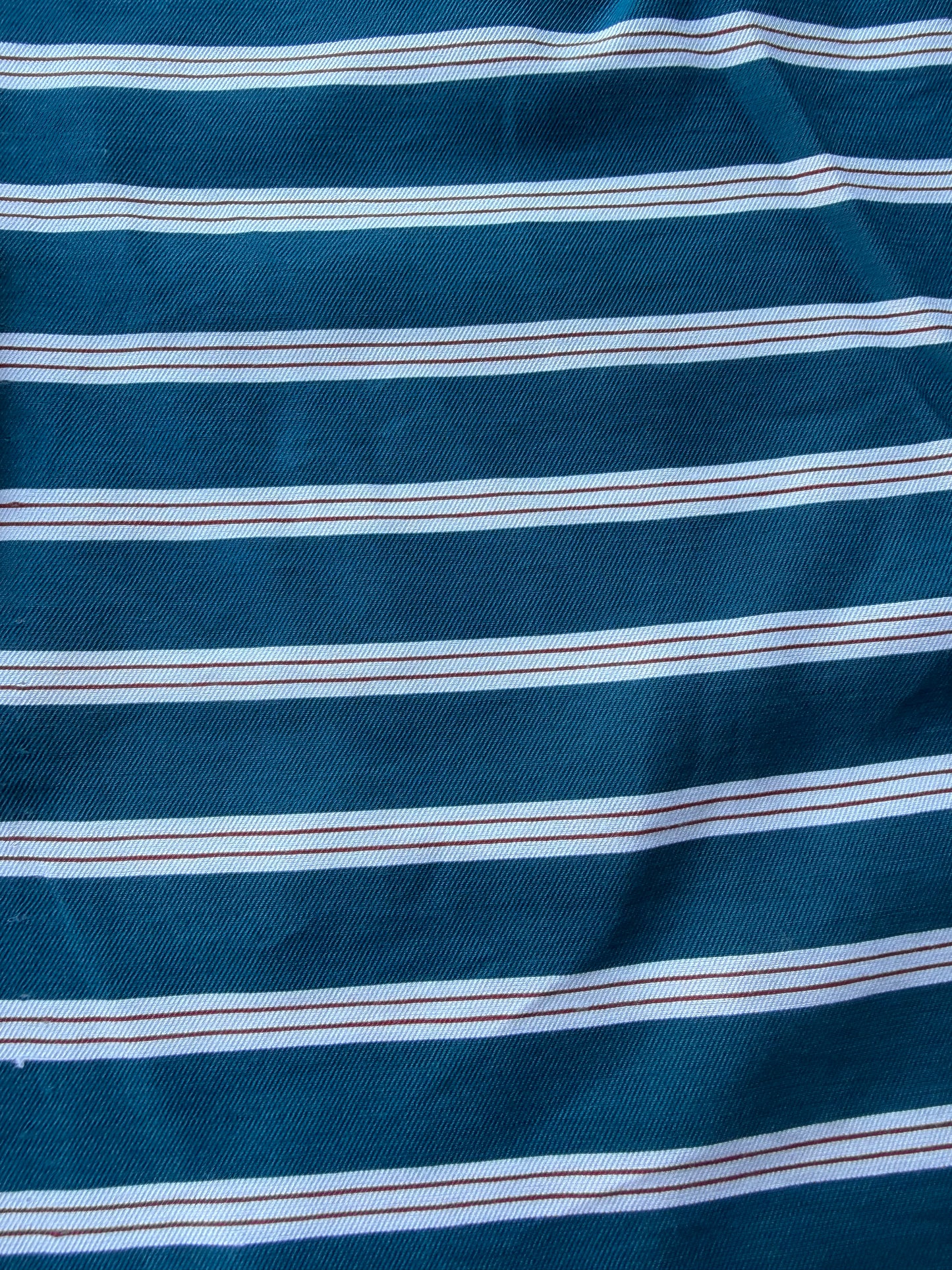 MOLKO 024 petrol coloured viscose woven stripes