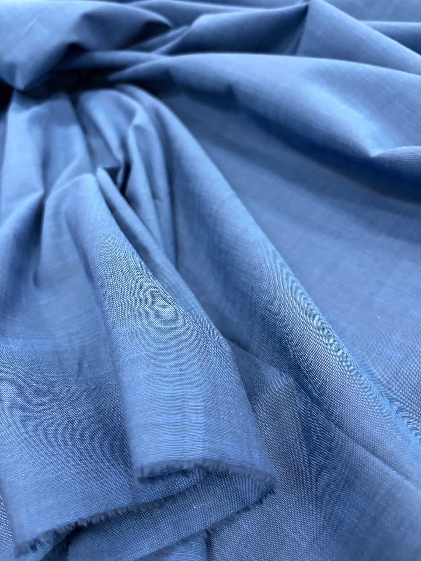 DENIM DISTRICT 007 colourwoven indigo cotton voile