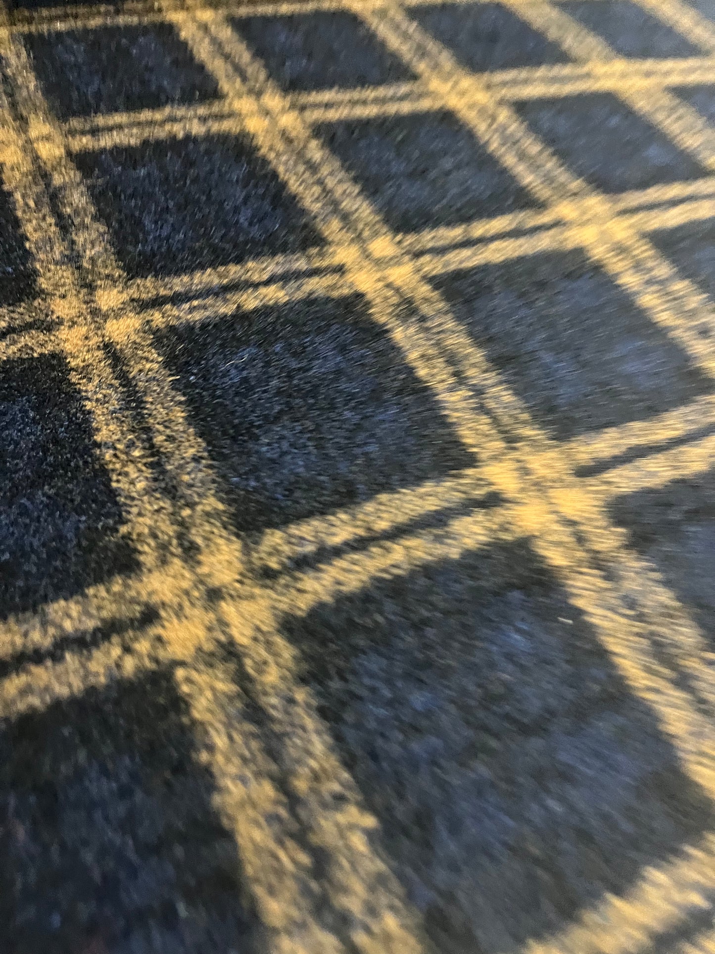 Flip side 115 wool contrecollé navy/camel check