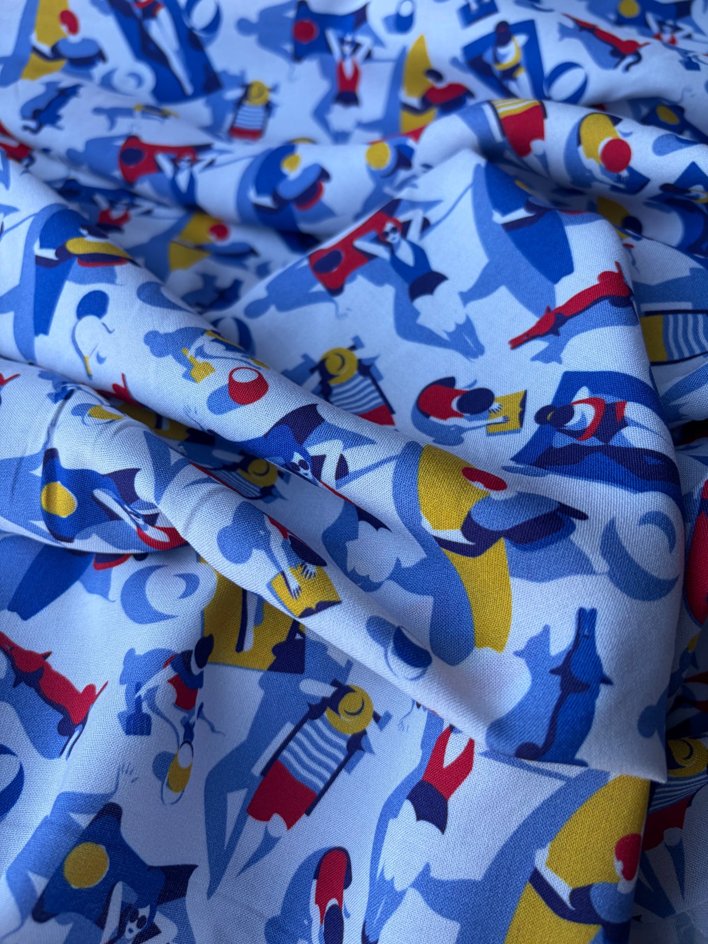 COMO 004 cotton poplin a day at the beach