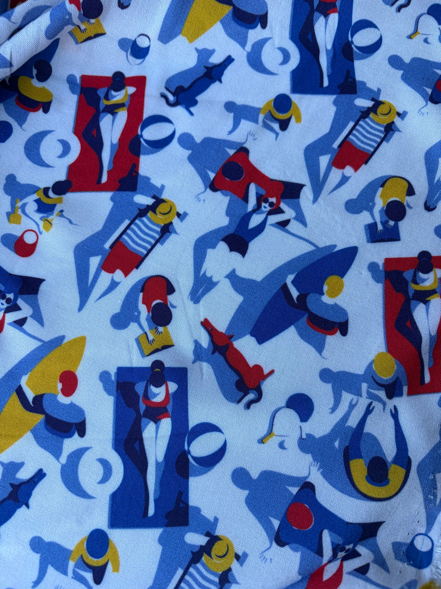 COMO 004 cotton poplin a day at the beach