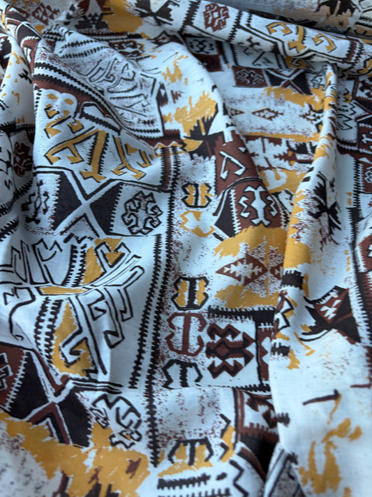 MOLKO 026 ethnical patchwork cotton voile print