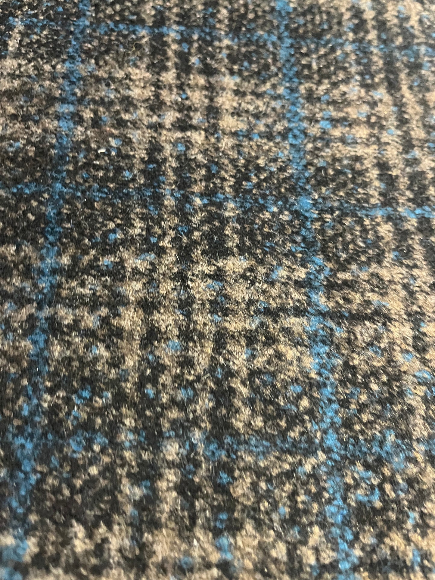 Flip side 135 wool contrecollé grey/taupe check