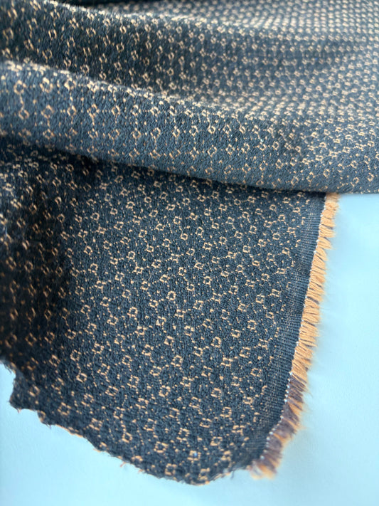 MOLKO 028 black/camel wool jacquard