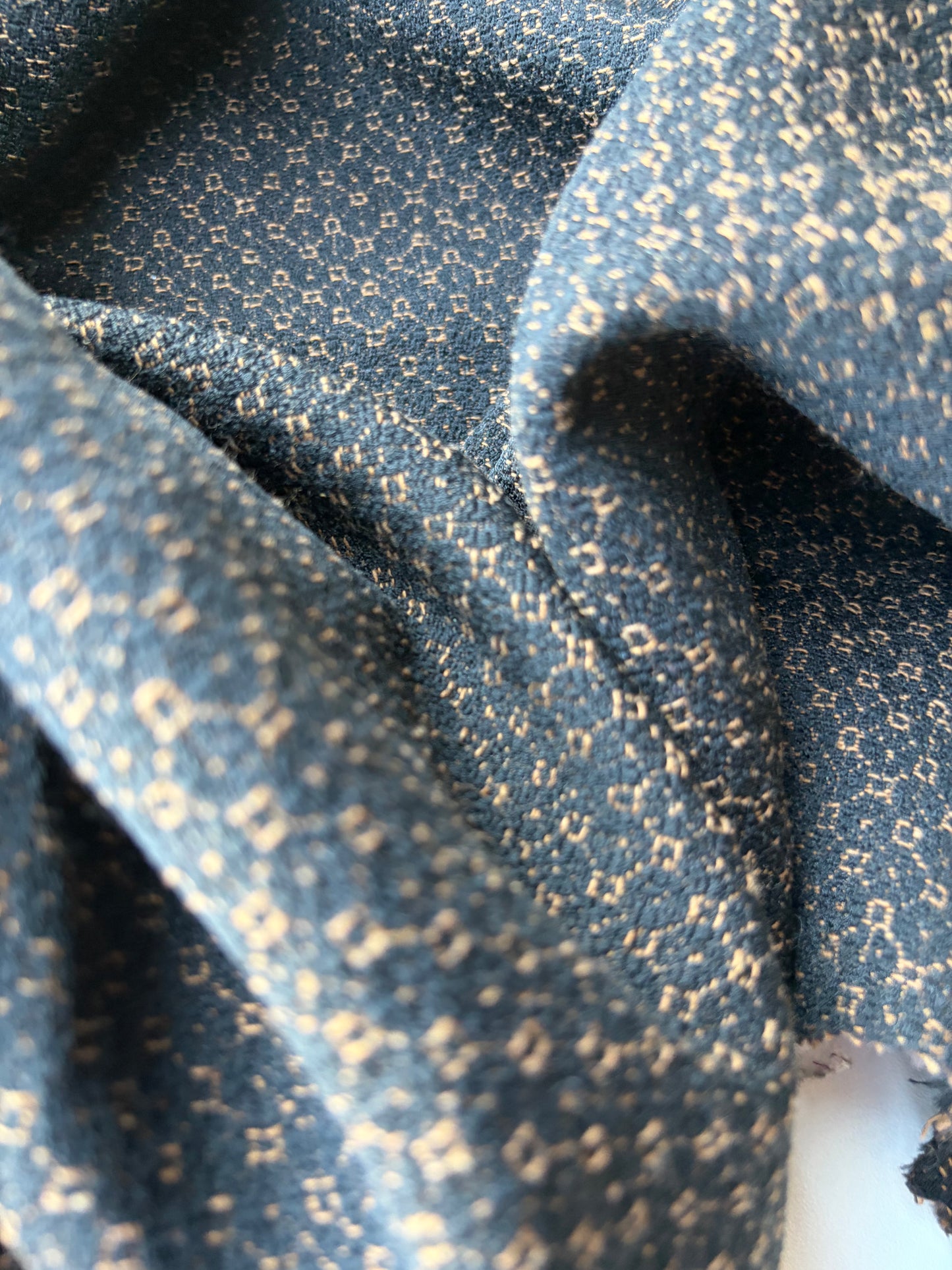 MOLKO 028 black/camel wool jacquard