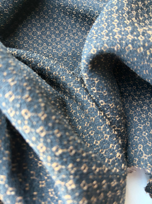 MOLKO 028 black/camel wool jacquard