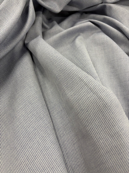 DENIM DISTRICT 012 vertical striped cotton oxford