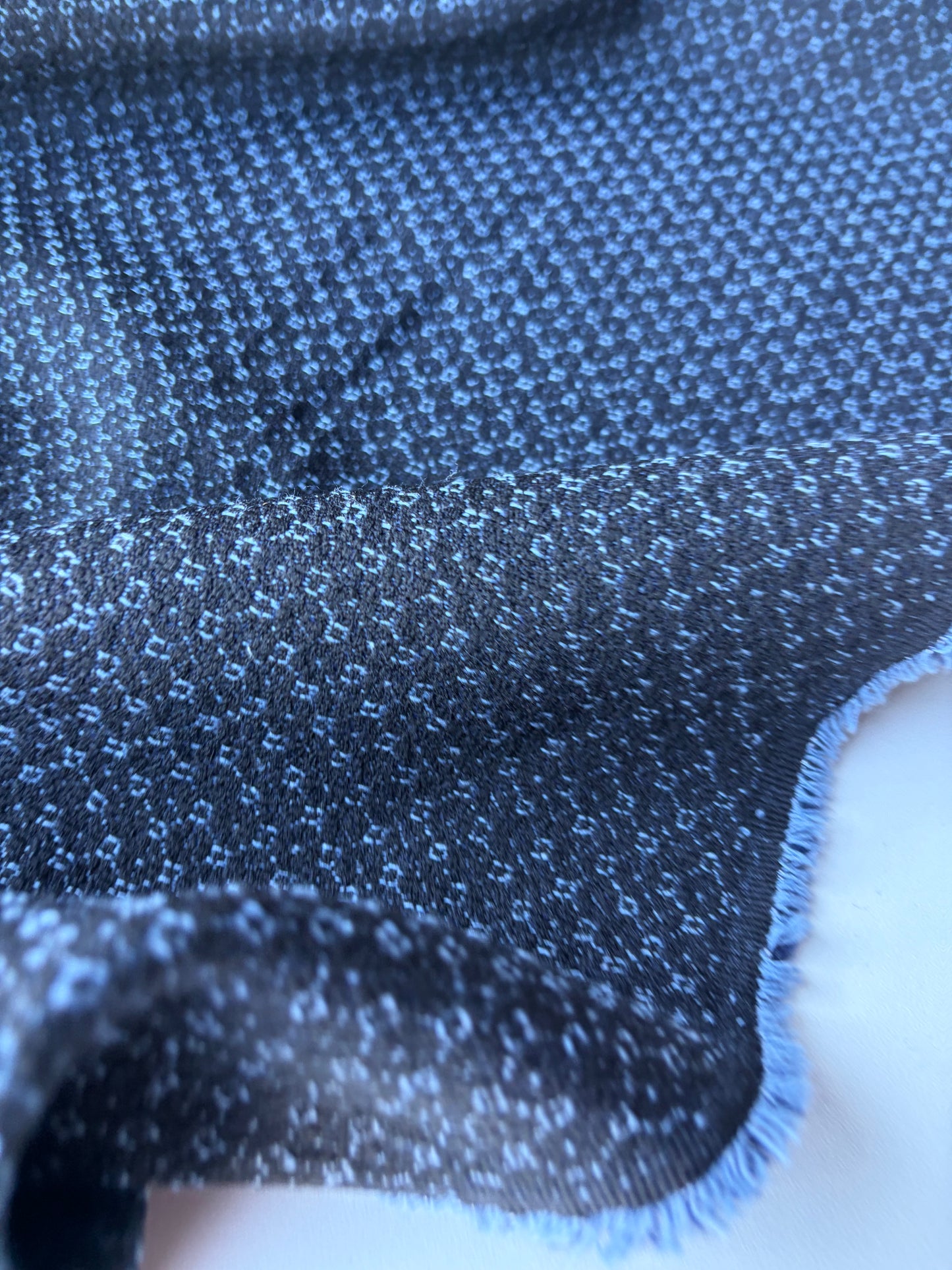MOLKO 030 black/blue wool jacquard