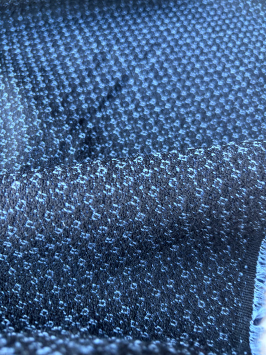 MOLKO 030 black/blue wool jacquard