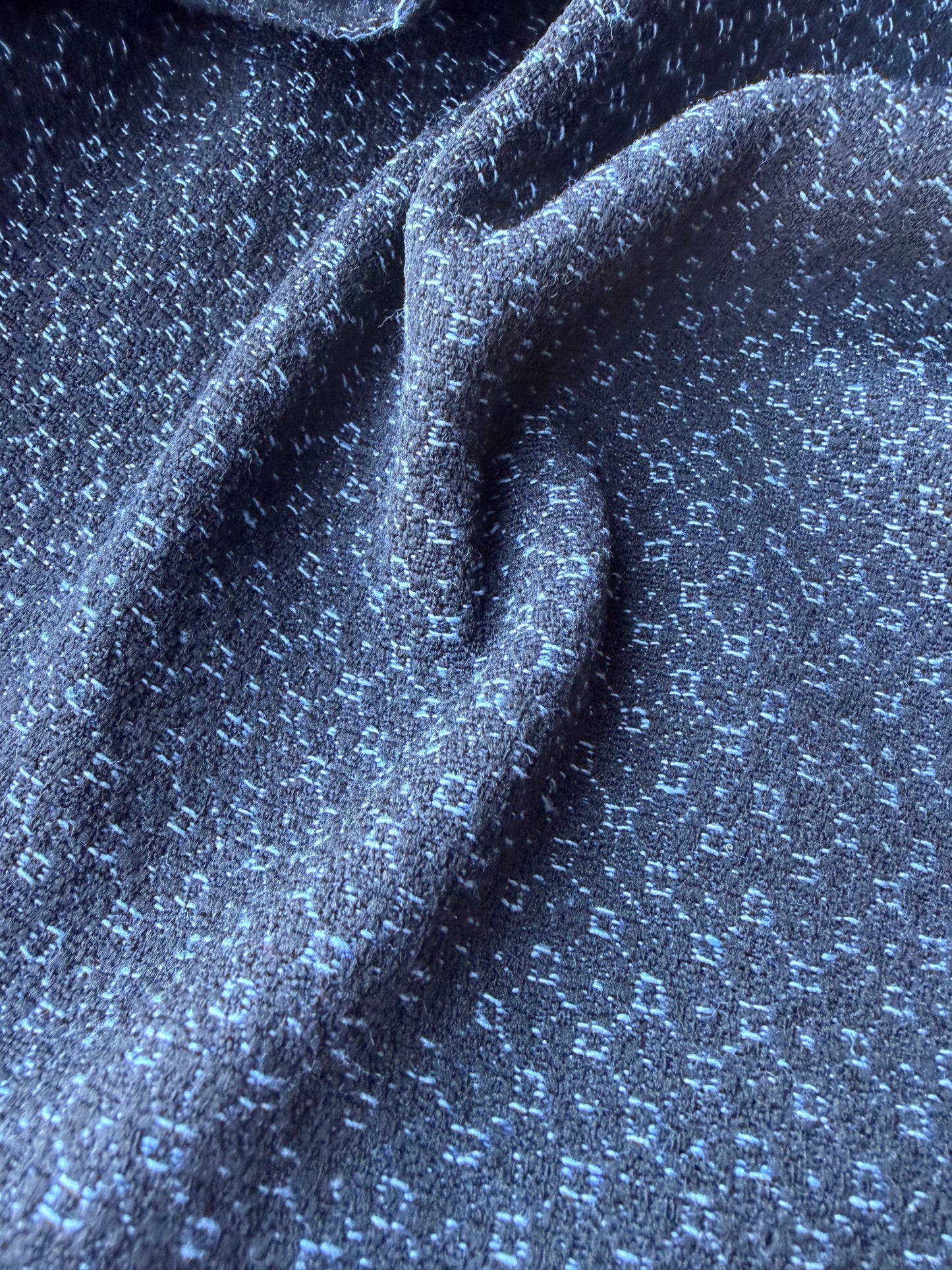 MOLKO 030 black/blue wool jacquard