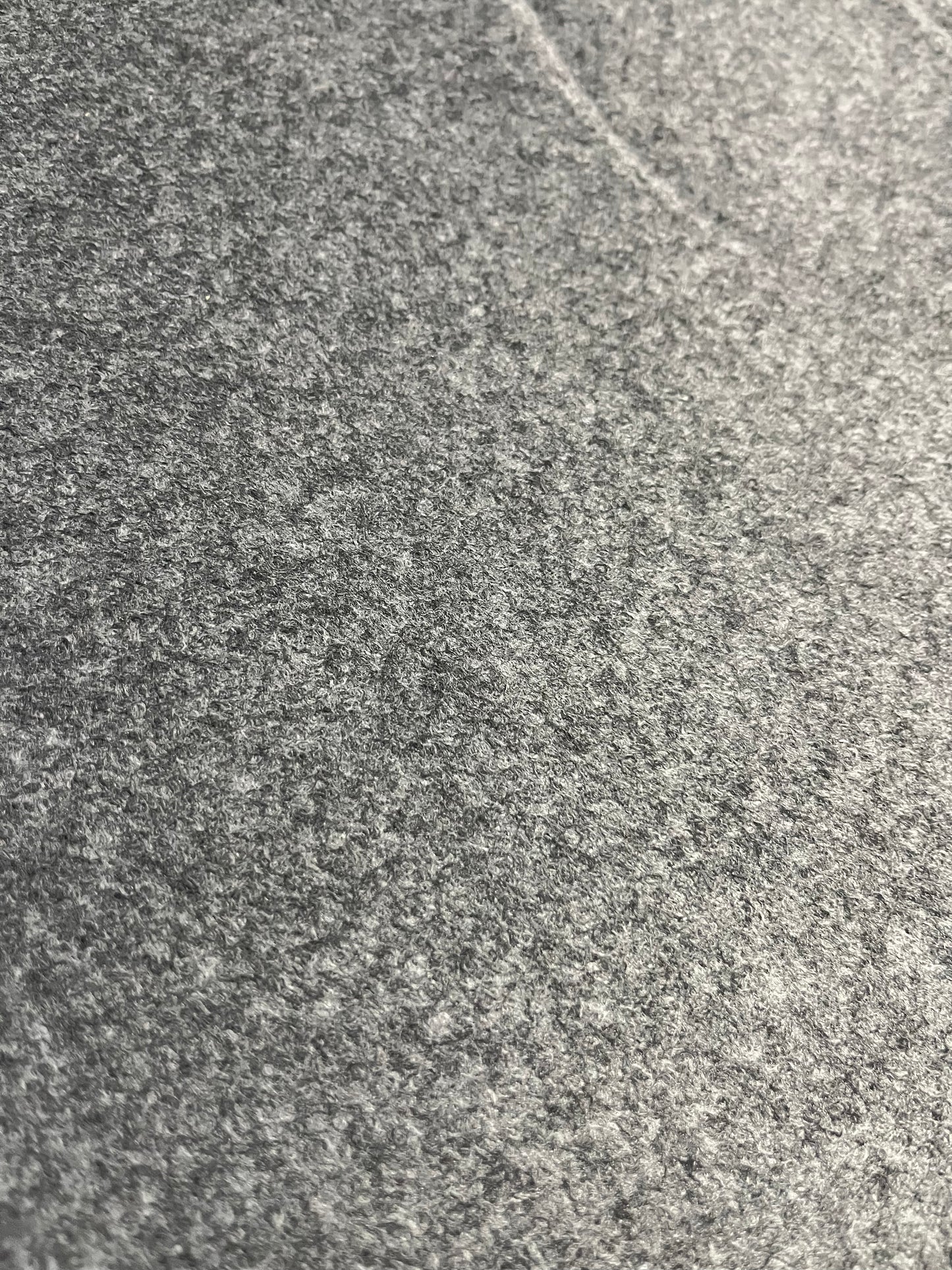 Flip side 160 wool contrecollé double face mid grey